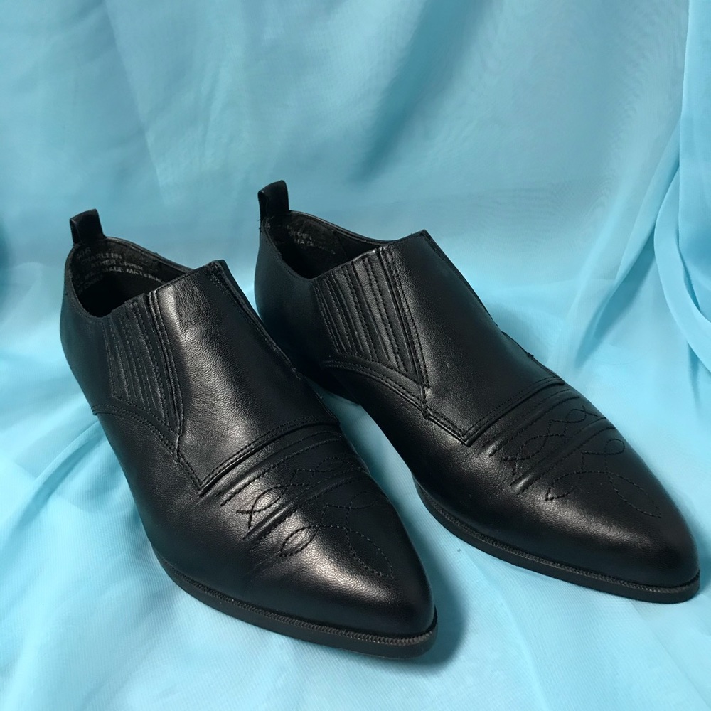 She’s Sassy Short Leather Ankle Boot Bootie